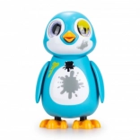 interaktivni reševalni pingvin modri – ljubljenček z lučmi, zvoki in čustvi