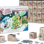 Adventni koledar sestavljanka RAVENSBURGER – Božič po vsem svetu, 24×54 koščkov