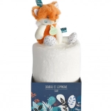 Otroška flis odeja s plišastim lisjakom 70x100 cm