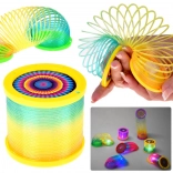 Mavrična vzmet DISCO 2v1 z LED osvetlitvijo in projektorjem