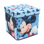 Cozy Noxxiez shranjevalna škatla in taburet MICKEY MOUSE 30×30×30 cm