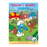 Pobarvanke z vodnimi barvami A5 – Smrkci 15 × 21 cm