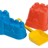 ANDRONI modelčki za pesek – grajski zidovi z lopatko (mešanica barv)