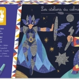 Janod Pisane pesek z bleščicami Junaki