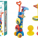 Otroški komplet za MINI GOLF z vozičkom in dodatki