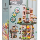 Otroški supermarket s funkcijo luči in zvoka + dodatki