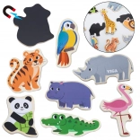 Viga leseni magneti – divje živali, 20 kos