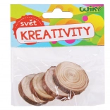 Leseni koluti 3–4 cm, set 4 kos