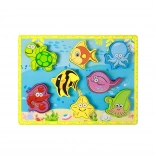 Lesena vstavljanka podvodni svet