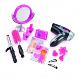Velik kozmetični set za male frajle s sušilnikom za lase in ogledalom