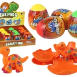 Čarobna pokajoča jajca dinozavrov v lupini 4 barve 6 cm