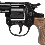 Policijski kovinski revolver, črn, 8 strelov