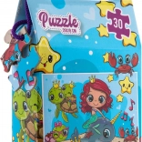 Sestavljanka morska deklica 30 kosov 29 × 18 cm