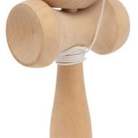 Mala nožna otroška lesena igra Kendama naravna