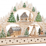 SMALL FOOT božična lesena arka z lučko in melodijo