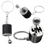 Kovinski obesek za ključe prestavna ročica – črna