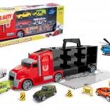 Vlačilec z avtomobilčki in helikopterjem 42 cm