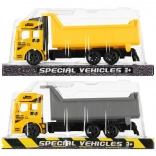 Zložljivo gradbeno vozilo s funkcijo pull-back