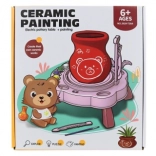 Lončarski kolovrat na baterije turkizen za otroke