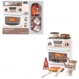 Otroška kuhalna plošča s priborom