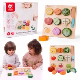 Lesena garnitura za rezanje zelenjave Classic World