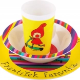 Otroški jedilni komplet Čarobni vrtec