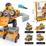 Robot 5v1, ki se lahko spremeni v vozila DIY