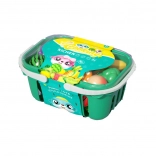 Košara z rezalnim sadjem in zelenjavo