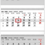 Stenski koledar 4-mesečni standard zložljiv 2026