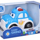 Policijski avto z efekti 15 cm