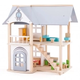 Hišica za punčke s pohištvom Villa Isabelle