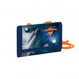 Otroška tekstilna denarnica Space za okoli vratu z ježkom