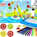 Otroški raketni projektor za risanje s 36 slikami