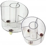 Prozoren bel organizator za pisarniške potrebščine