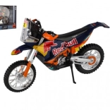 Kovinski model motorja BBURAGO RED BULL KTM Rally Dakar 2019, 1:18