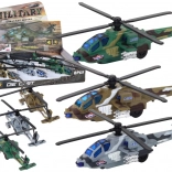 Vojaški aluminijasti helikopter s svetlobnimi in zvočnimi efekti