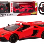 Rdeči dirkalni avto na daljinsko upravljanje 1:12 z odpiranjem vrat