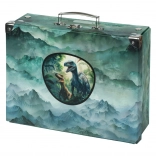 Zložljiv šolski kovček Dino s kovinami