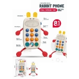 telefon za najmlajše zajček – vlečna igrača z zvoki