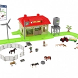 Komplet domače kmetije z živalmi in traktorjem