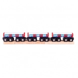 Bigjigs Rail metro vagoni – lesena garnitura