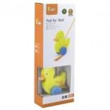 Lesena potisna igrača račkica Viga