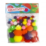 Mešanice velikosti Pom Pom, 80 kos