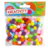 Barvne pom pom kroglice 10mm