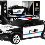 Policijski avto BMW X6 za otroke 8+ Daljinsko upravljana policija 1:24 Luči Rooster