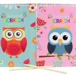 Praskalni blok z motivom sovice, 14 × 20 cm