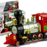 Velik baterijski vlak z lokomotivo in zvokom