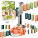 Woopie dinozavrska lokomotiva za domine z osvetlitvijo – oranžna