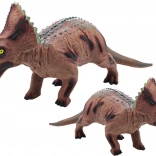 velika figura dinozavra triceratopsa z zvokom 36 cm rjava