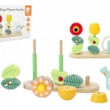 Lesena cvetlična sestavljanka za otroke